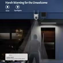 2 Cámaras de Seguridad Inteligente con Carga Solar y Visión Nocturna